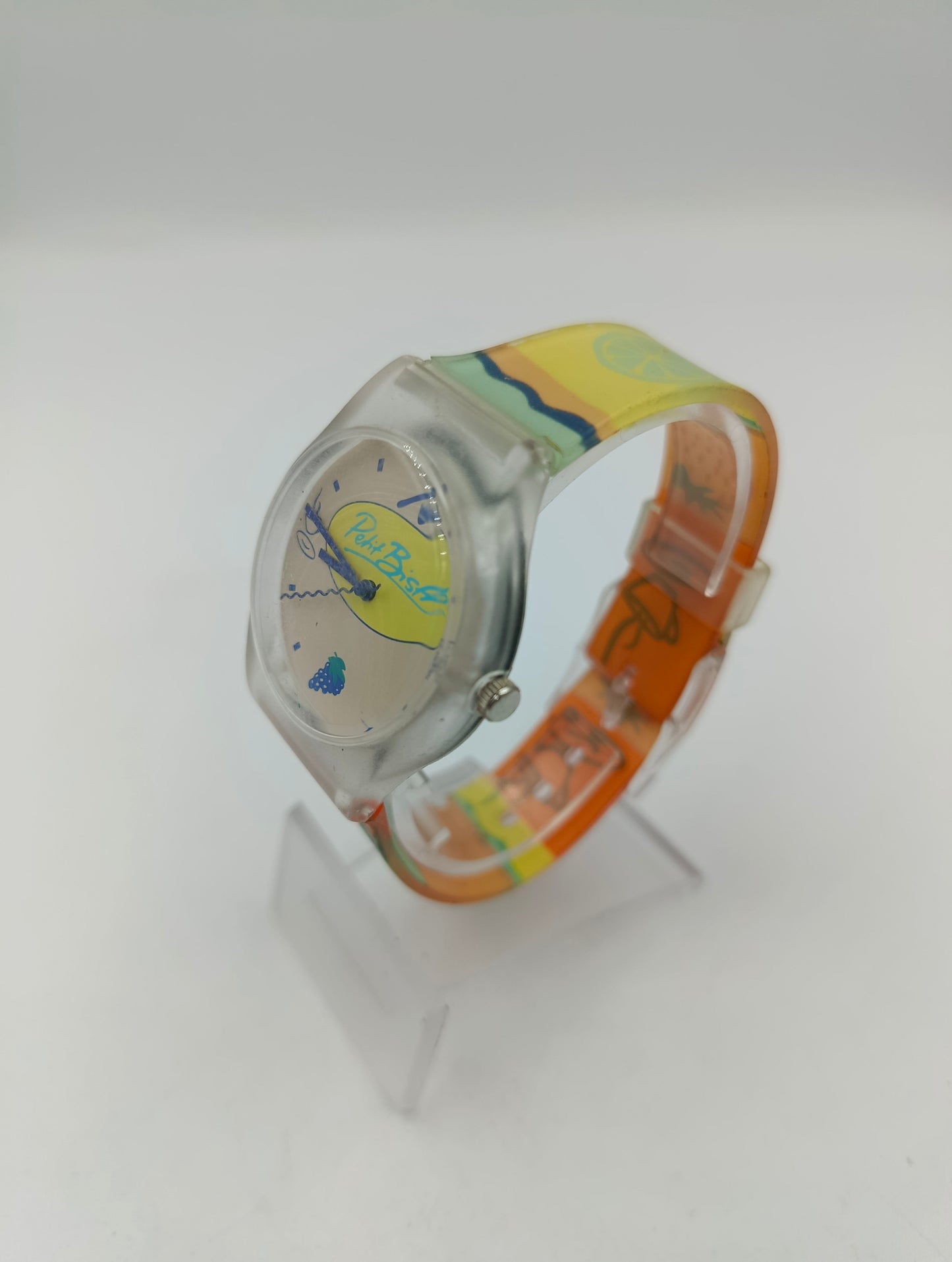 Petit Bistro Kinderuhr mit buntem Obstarmband