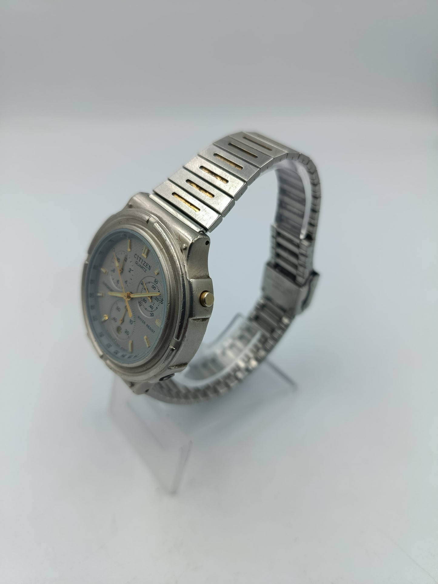 Citizen Quartz Chronograph Herrenarmbanduhr Edelstahl