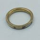 Vintage Messingring mit cremefarbener Einlage