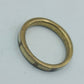 Vintage Messingring mit cremefarbener Einlage