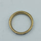 Vintage Messingring mit cremefarbener Einlage