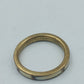 Vintage Messingring mit cremefarbener Einlage