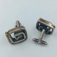 Vintage Manschettenknöpfe 835 Silber Modernist Design