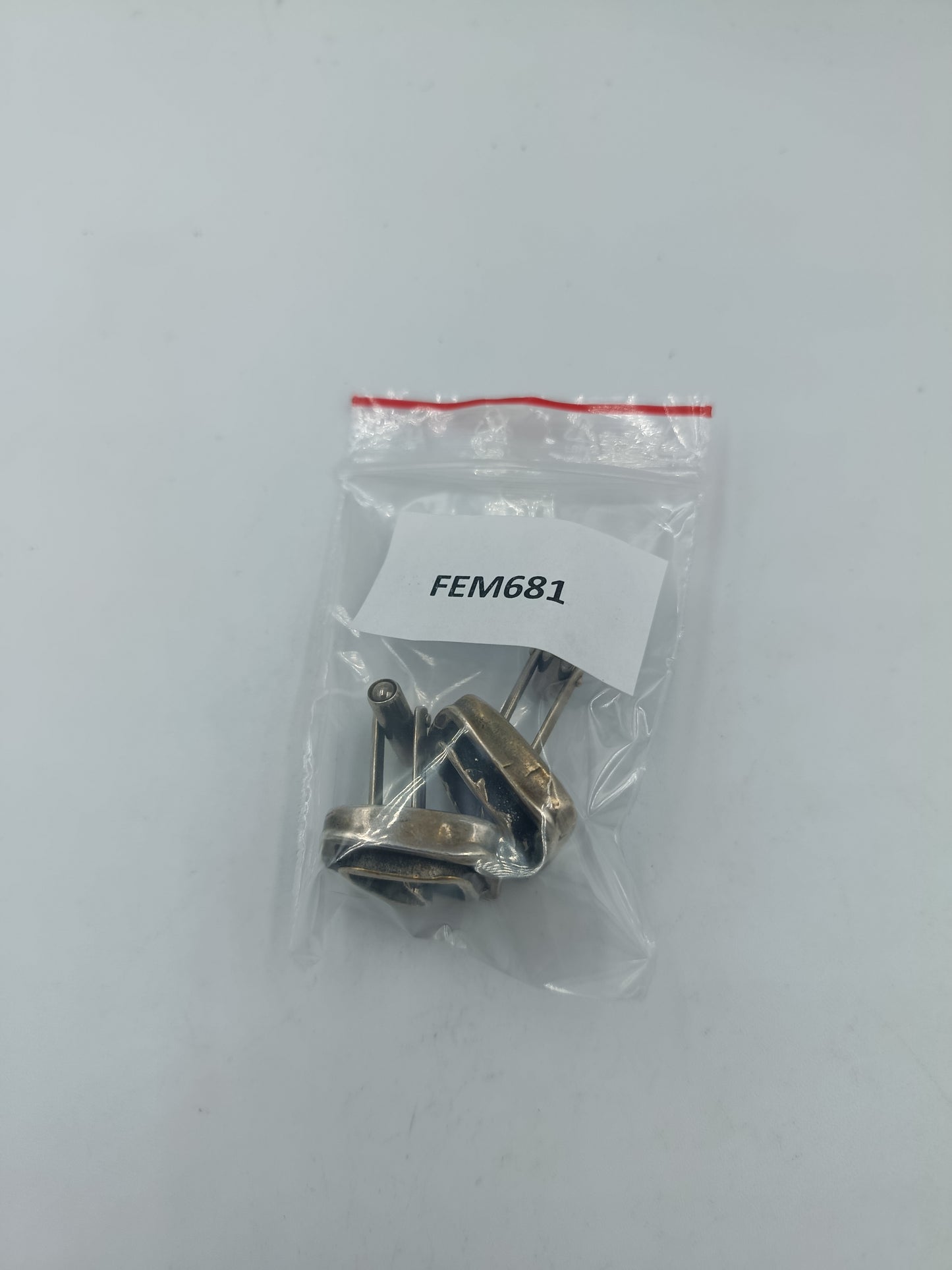 Vintage Manschettenknöpfe 835 Silber Modernist Design