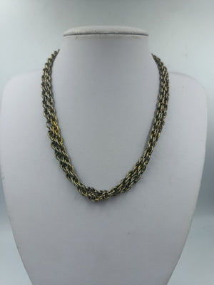 Vintage Kette im Panzerketten Stil  doppelt tragbar