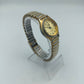 Miton Quartz Armbanduhr Gold Silber Elastikband