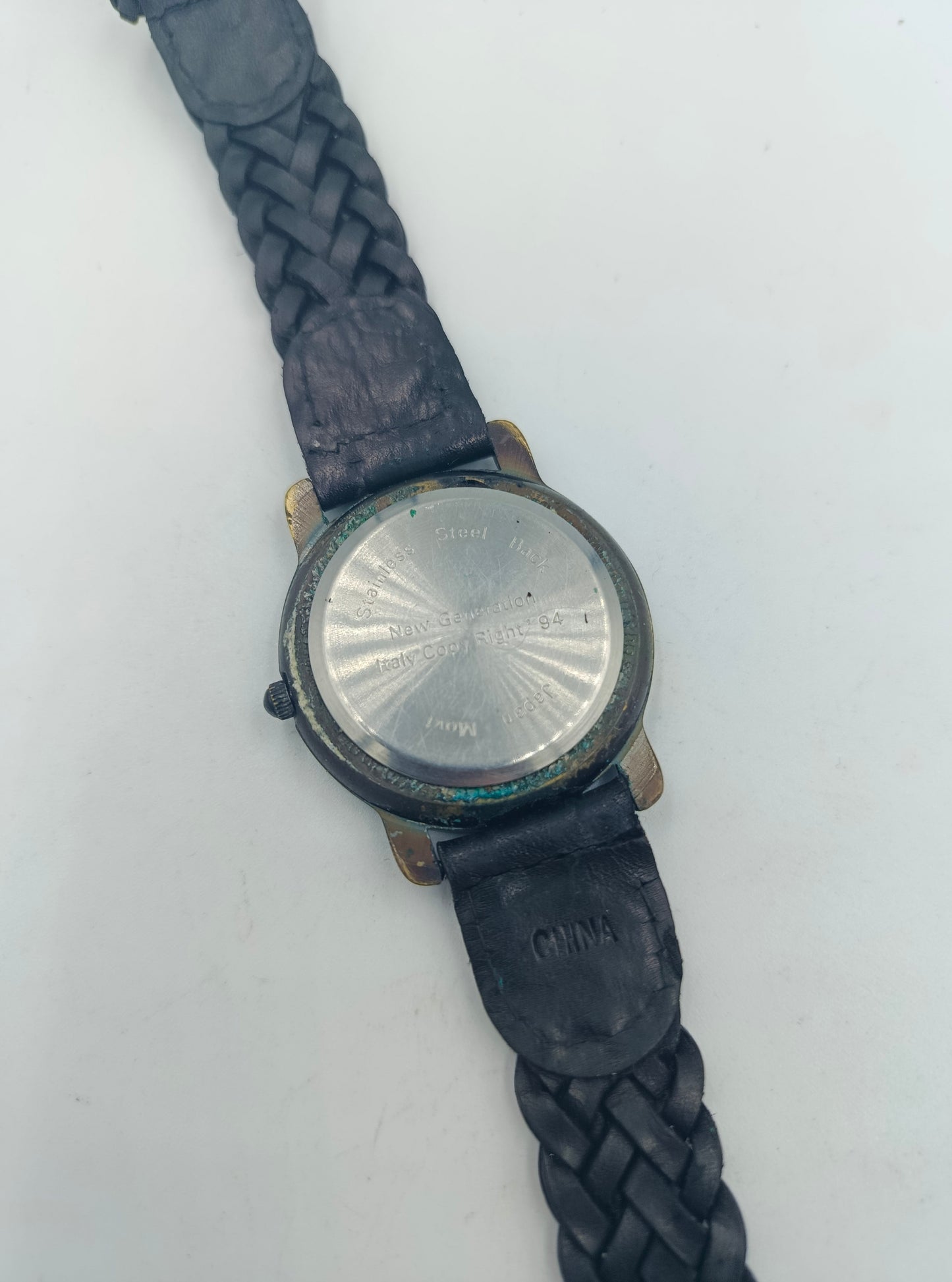 New Generation Armbanduhr Bronze Sterne Design Lederarmband