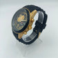 Brenatt Herren Armbanduhr Schwarz Gold Sportlich Japan Quartz