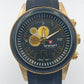 Brenatt Herren Armbanduhr Schwarz Gold Sportlich Japan Quartz