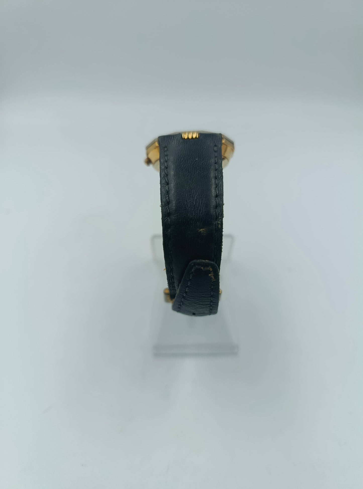 Omax Damenarmbanduhr Schwarz Gold Swiss Quartz