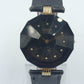 Omax Damenarmbanduhr Schwarz Gold Swiss Quartz