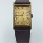 Lebo Herrenarmbanduhr Gold Rechteckig Quartz Vintage