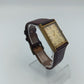 Lebo Herrenarmbanduhr Gold Rechteckig Quartz Vintage