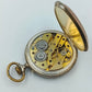 Antike Taschenuhr Mechanisch Versilbert mit Gravur