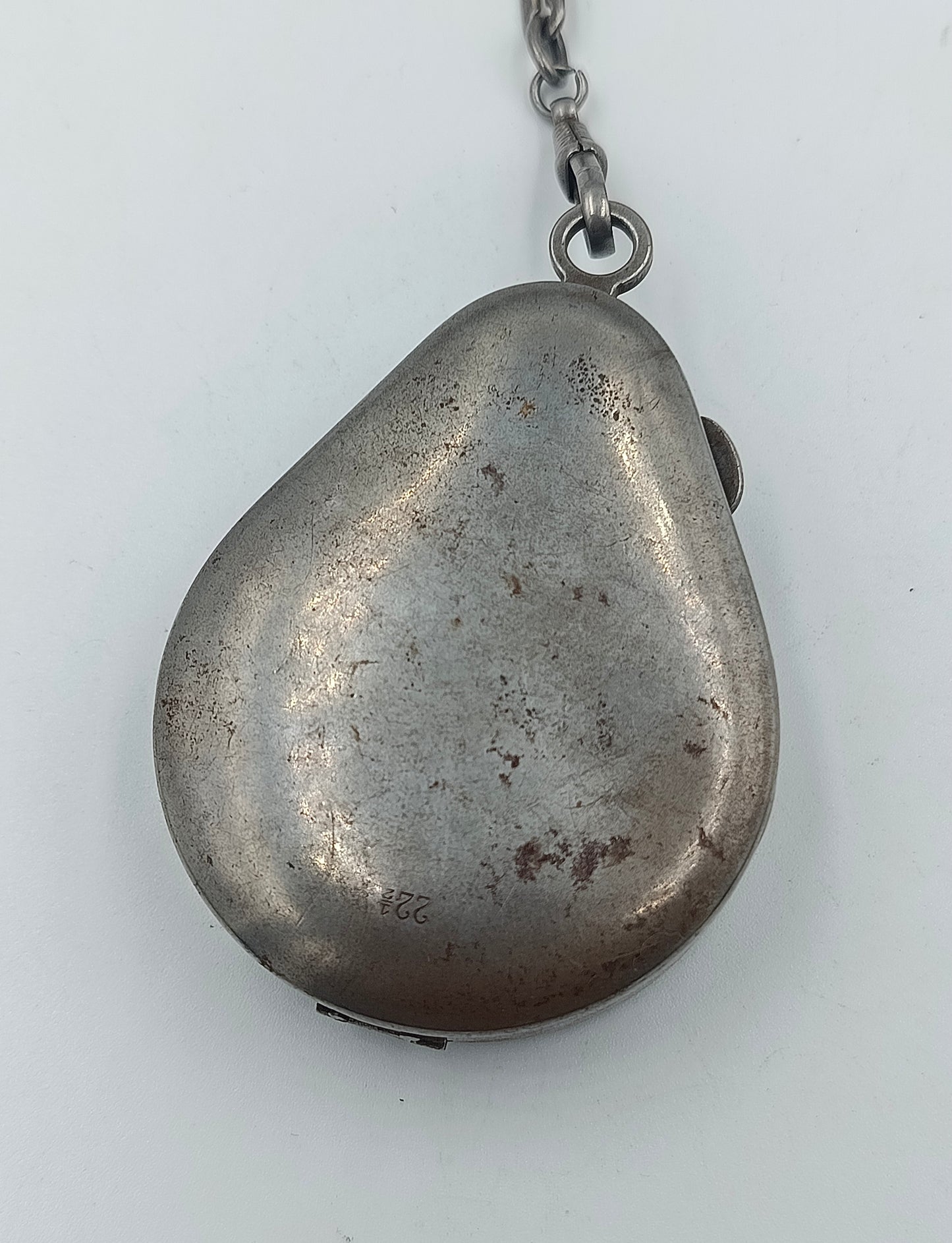 Antike Schlüsselaufzug Taschenuhr Primus mit Kette und Schlüsseln