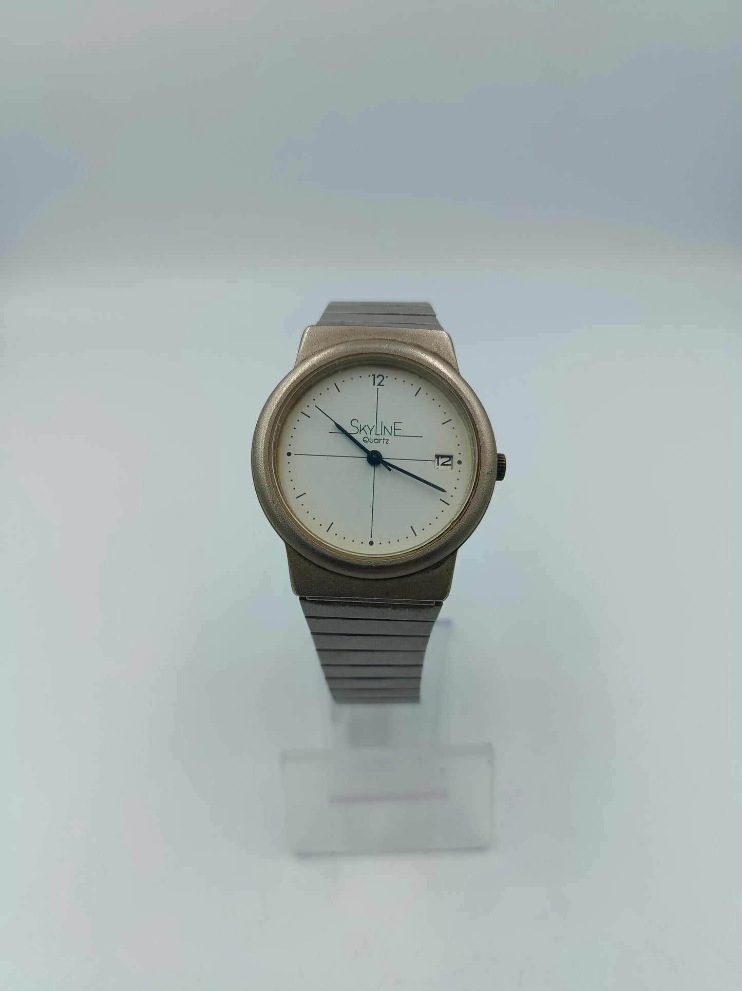 Skyline Quartz Armbanduhr Edelstahl Silberfarben