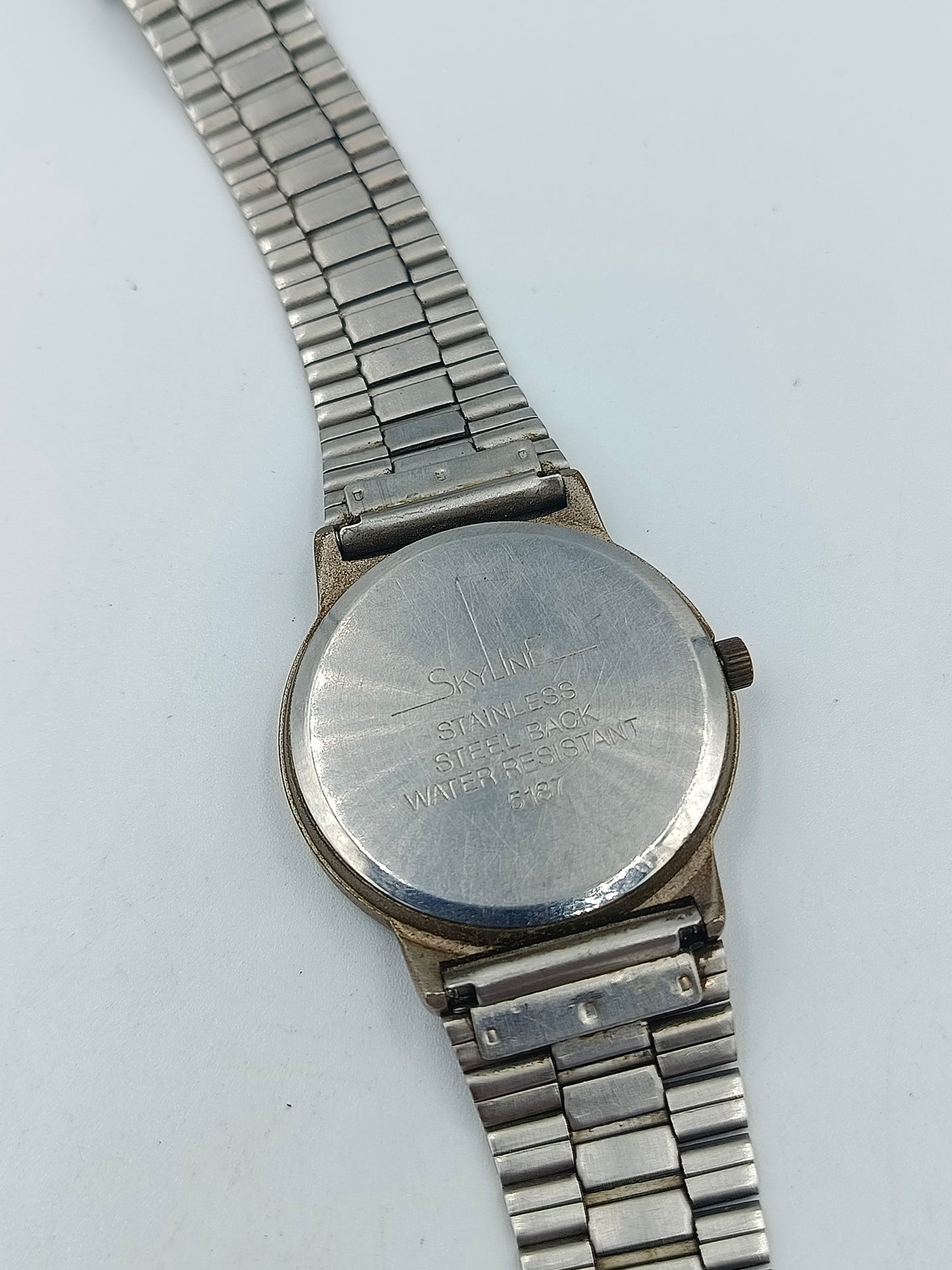 Skyline Quartz Armbanduhr Edelstahl Silberfarben