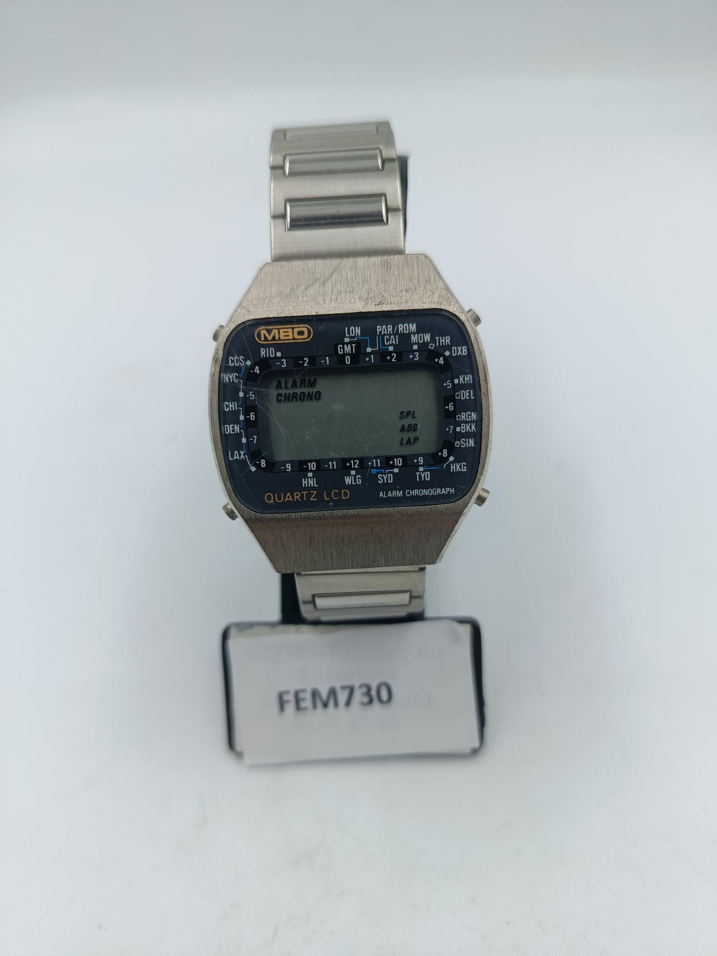 Vintage MBO Quartz LCD Digitaluhr Alarm Chronograph