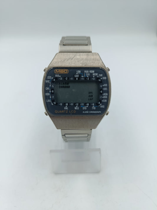 Vintage MBO Quartz LCD Digitaluhr Alarm Chronograph