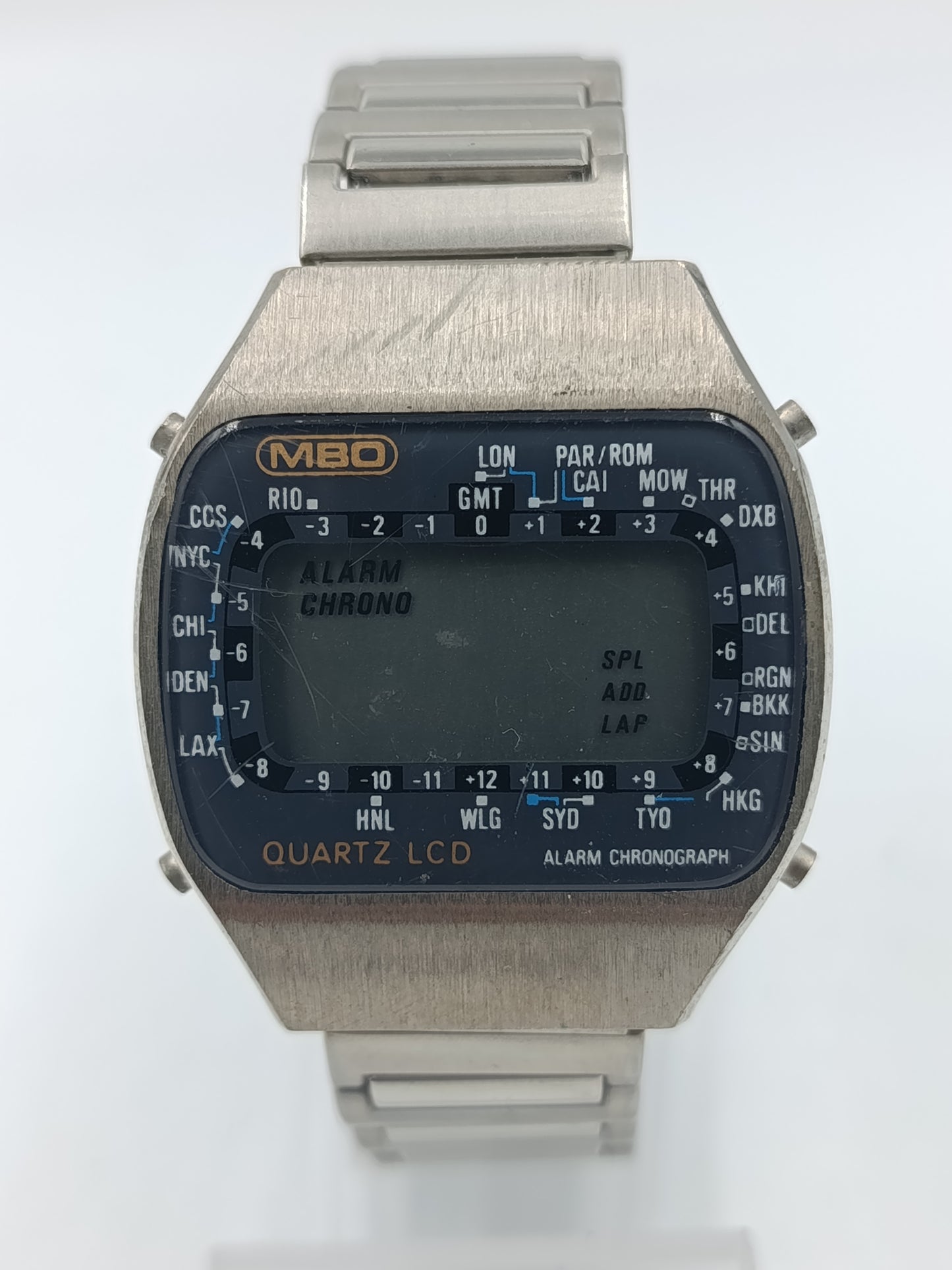 Vintage MBO Quartz LCD Digitaluhr Alarm Chronograph