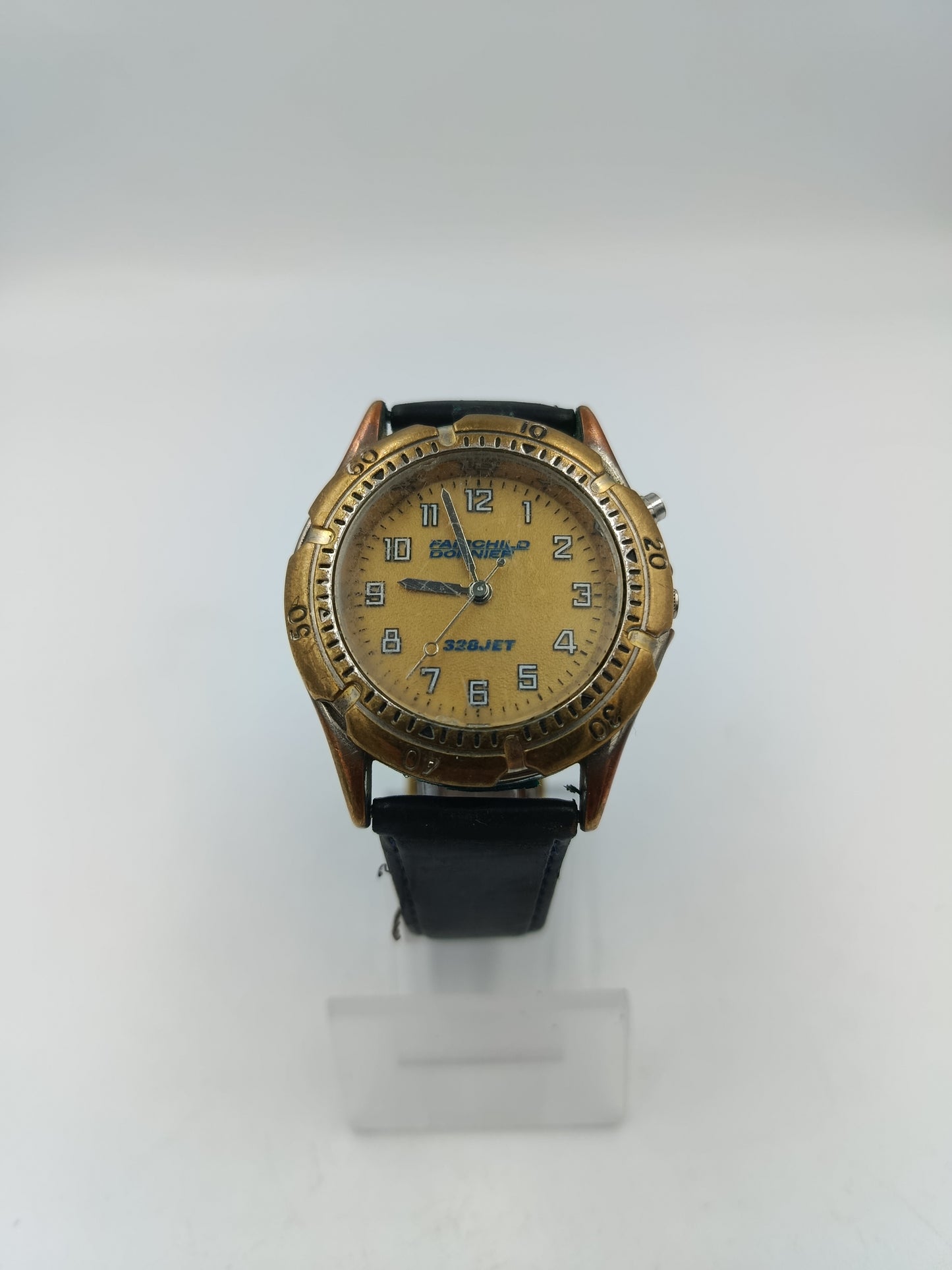 Fairchild Dornier 328JET Armbanduhr Vintage mit Lederband