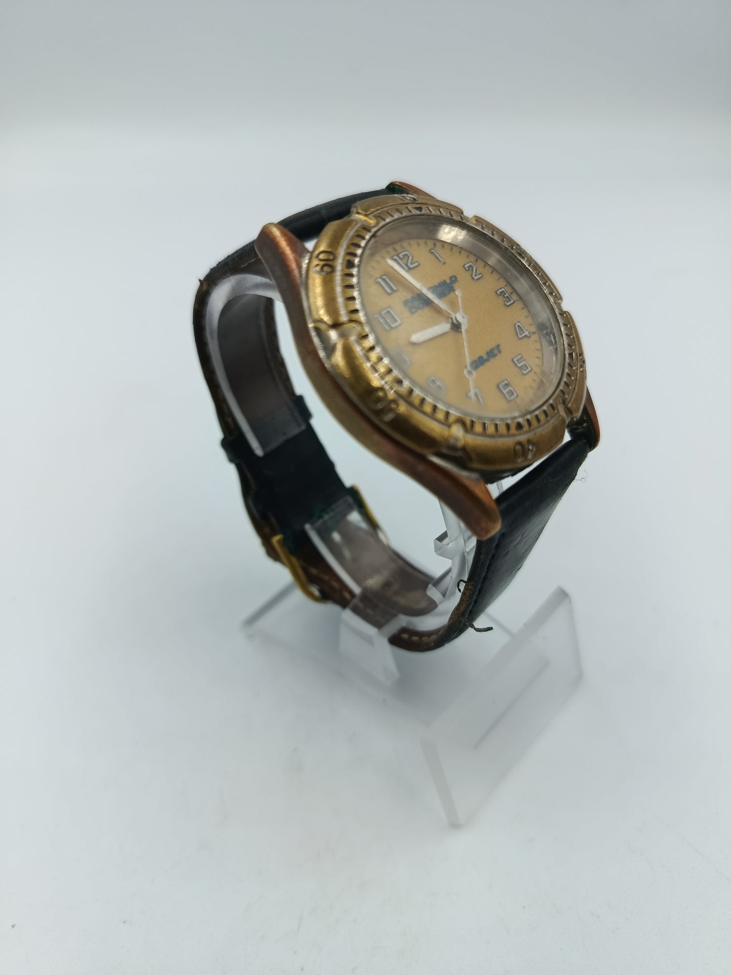 Fairchild Dornier 328JET Armbanduhr Vintage mit Lederband