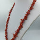 Rote Korallen Halskette mit echten Korallensplittern
