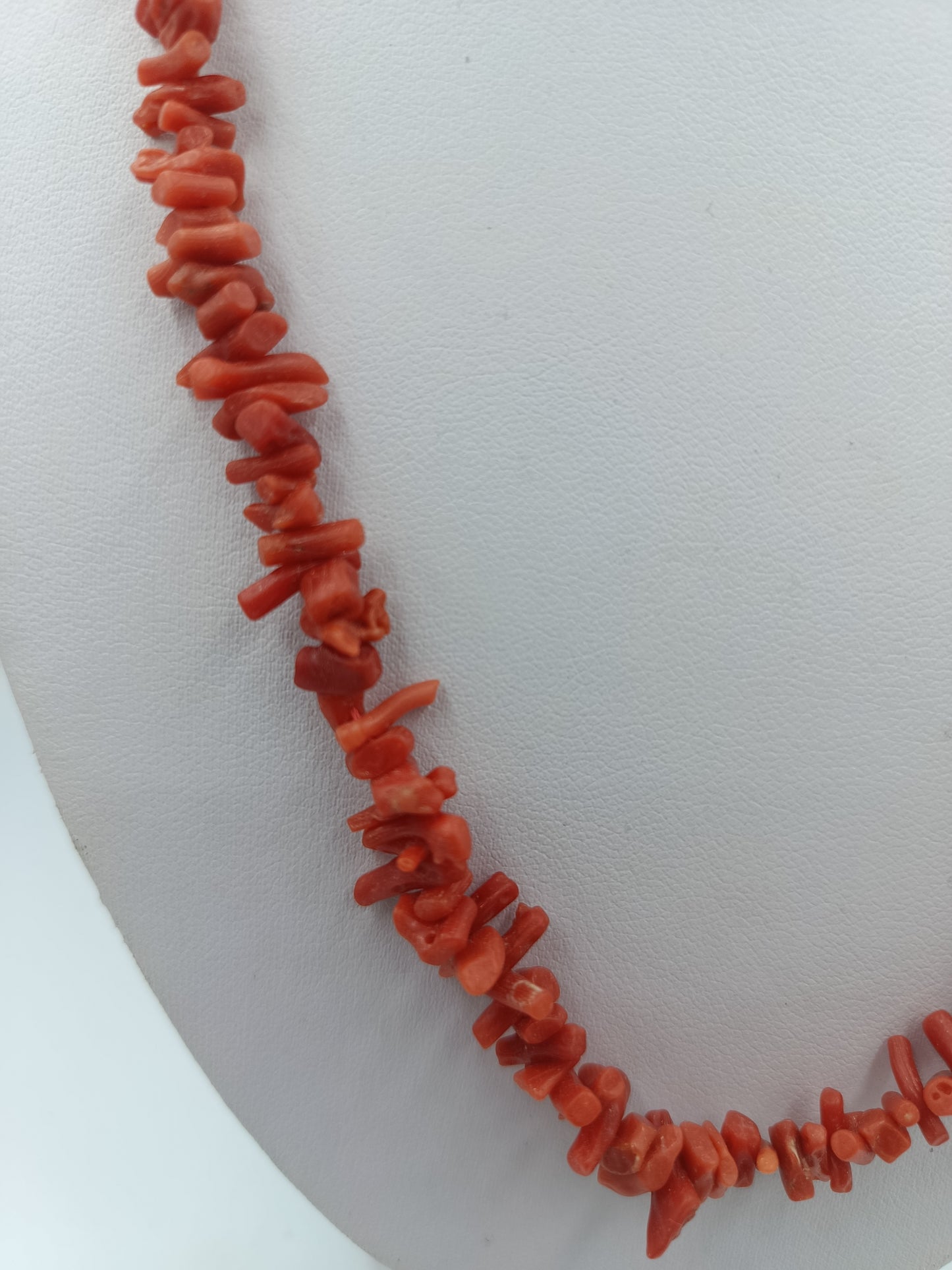 Rote Korallen Halskette mit echten Korallensplittern