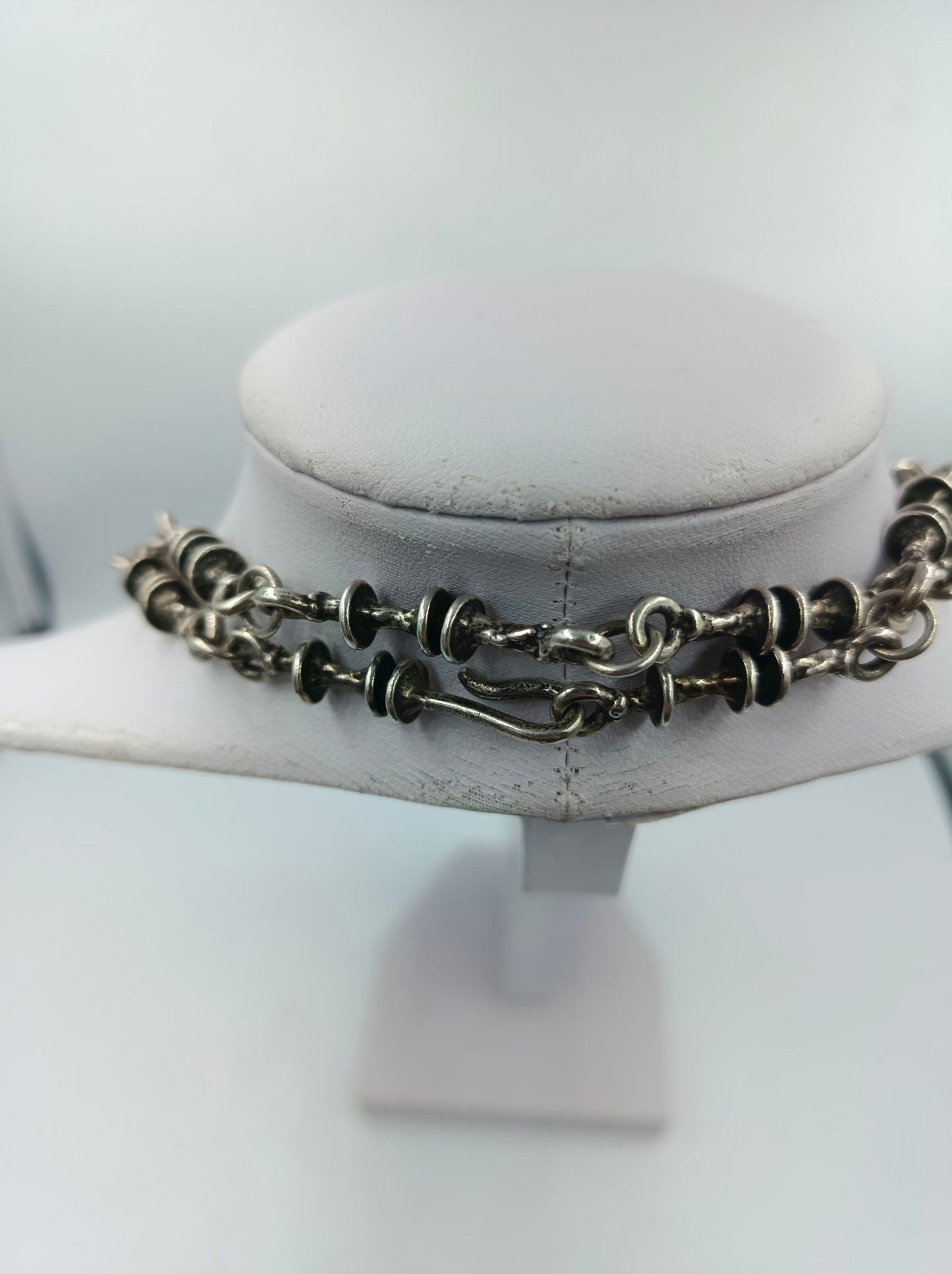 925 Silberkette Handgefertigt massiv Vintage Stil