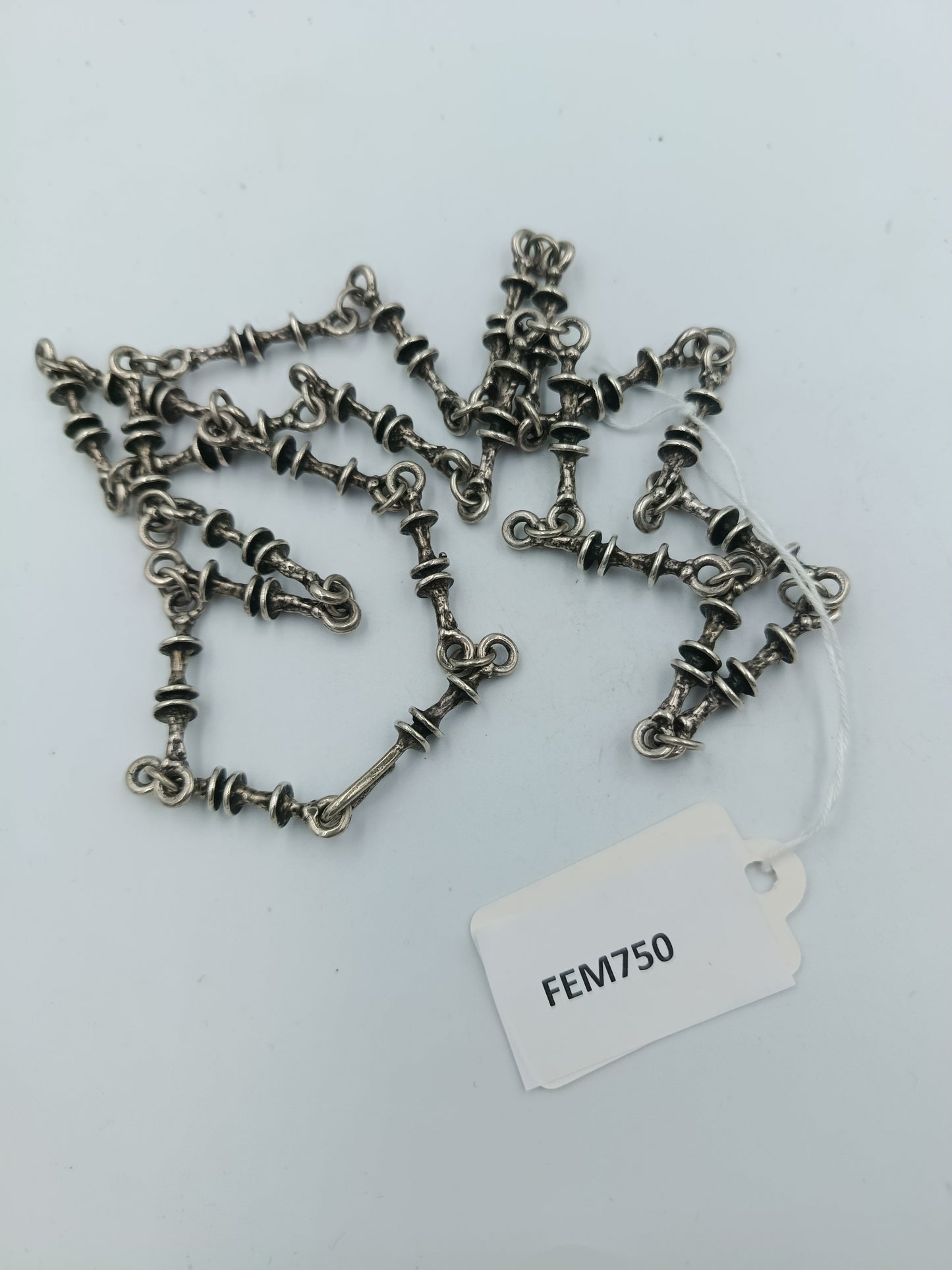 925 Silberkette Handgefertigt massiv Vintage Stil