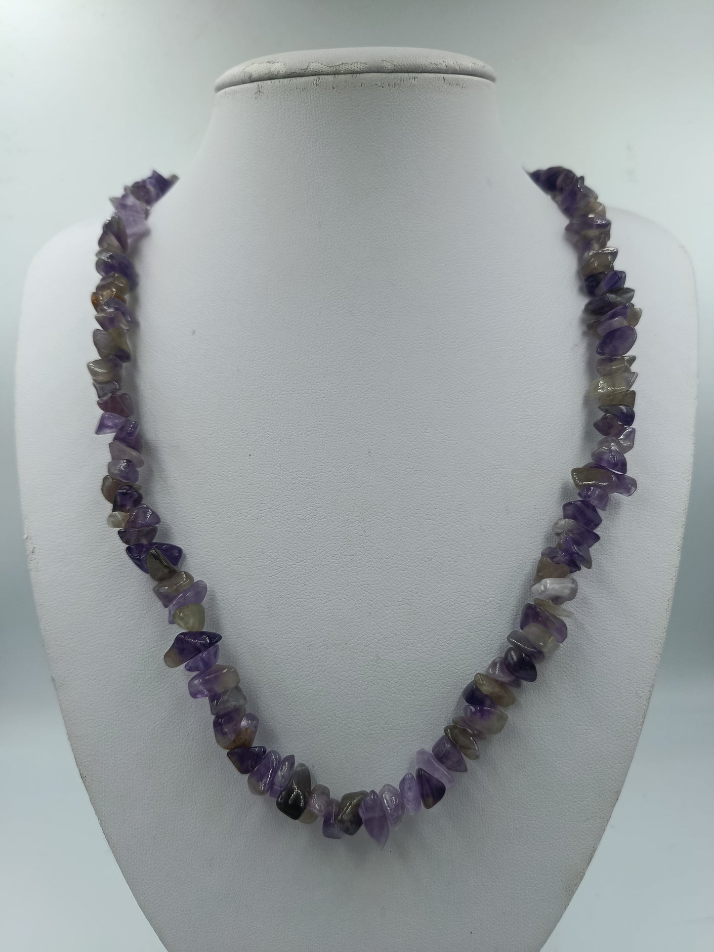 Amethyst Kette mit Naturstein Splittern