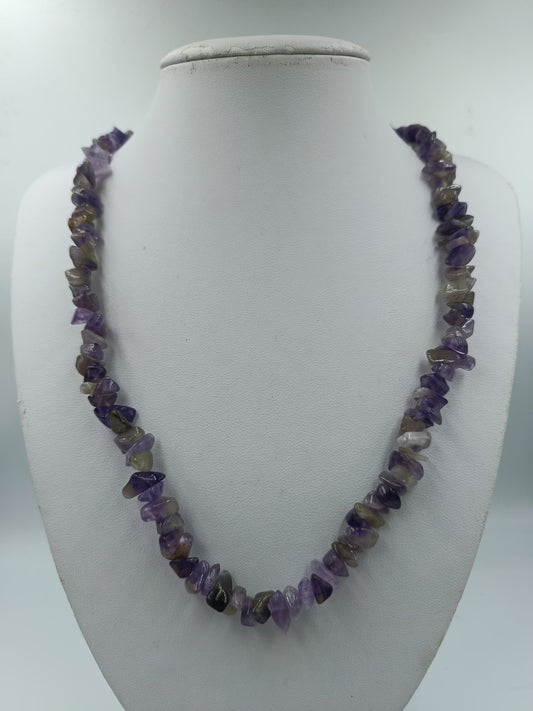 Amethyst Kette mit Naturstein Splittern