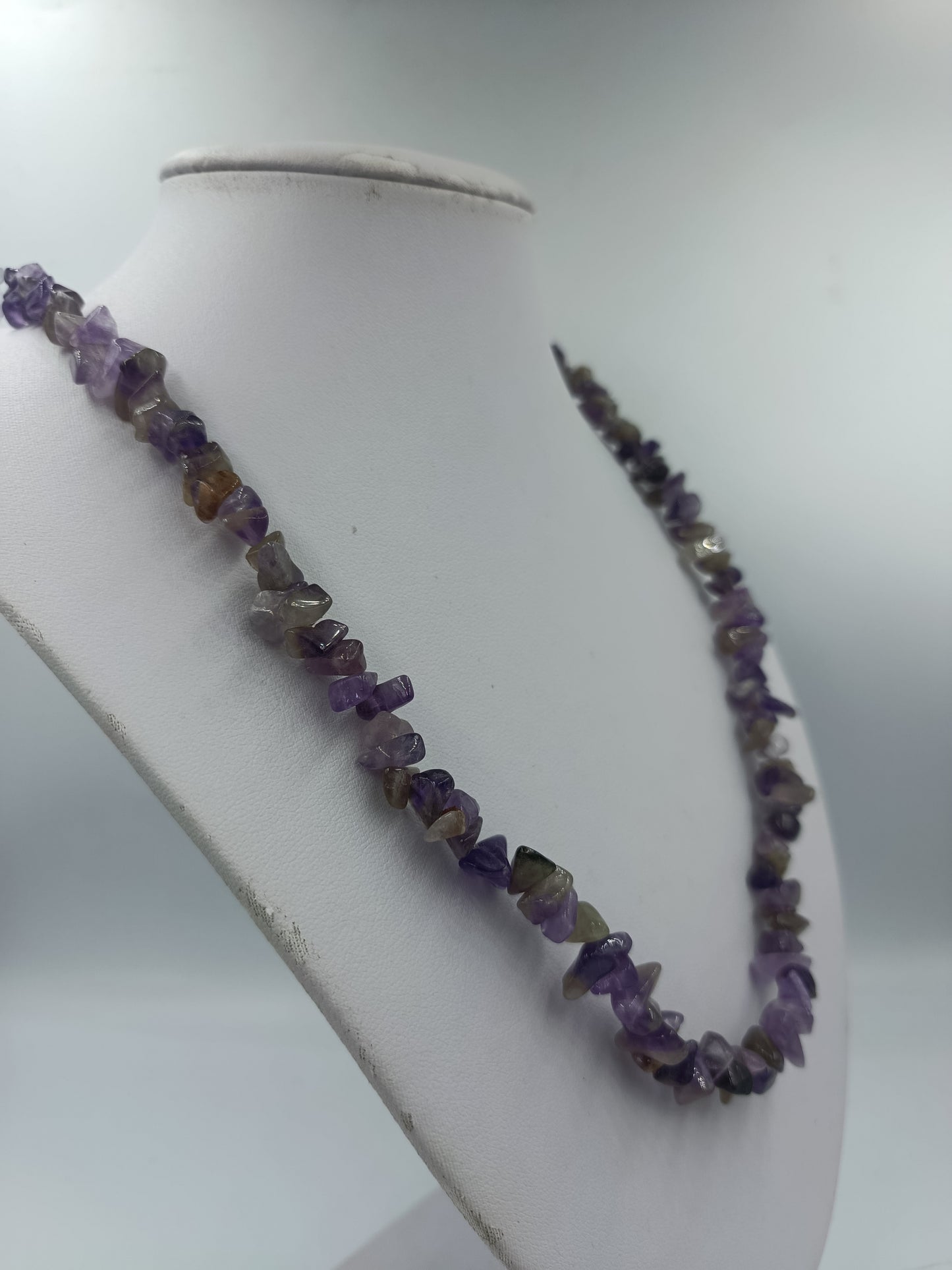 Amethyst Kette mit Naturstein Splittern