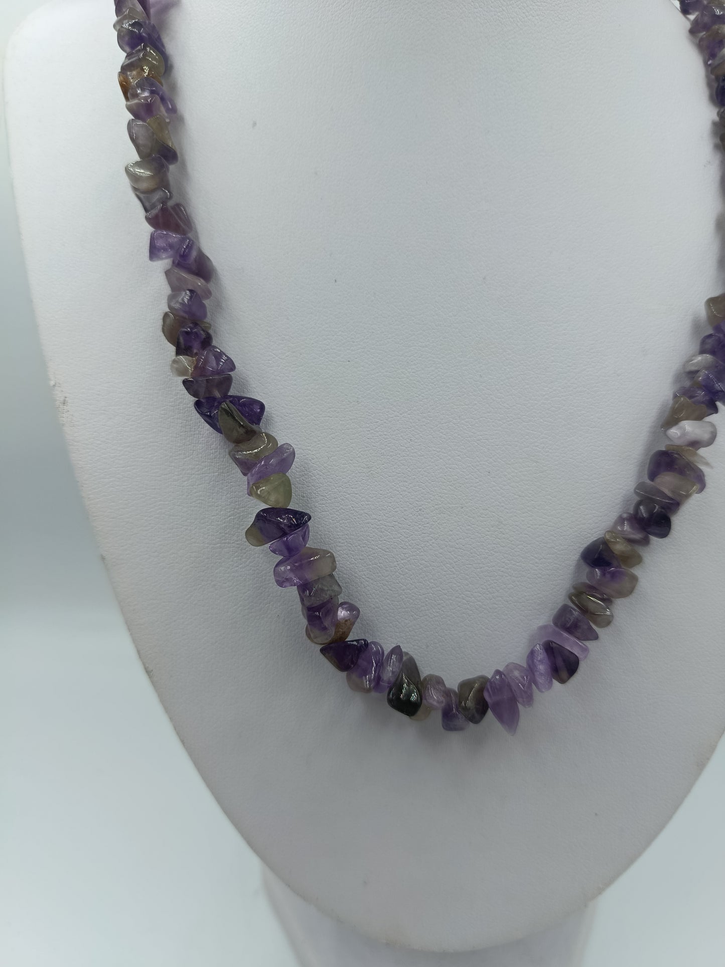 Amethyst Kette mit Naturstein Splittern