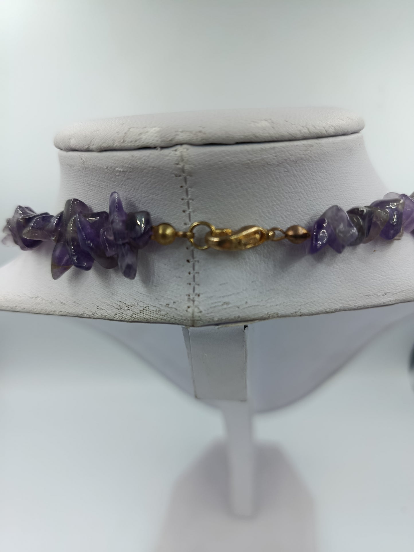 Amethyst Kette mit Naturstein Splittern