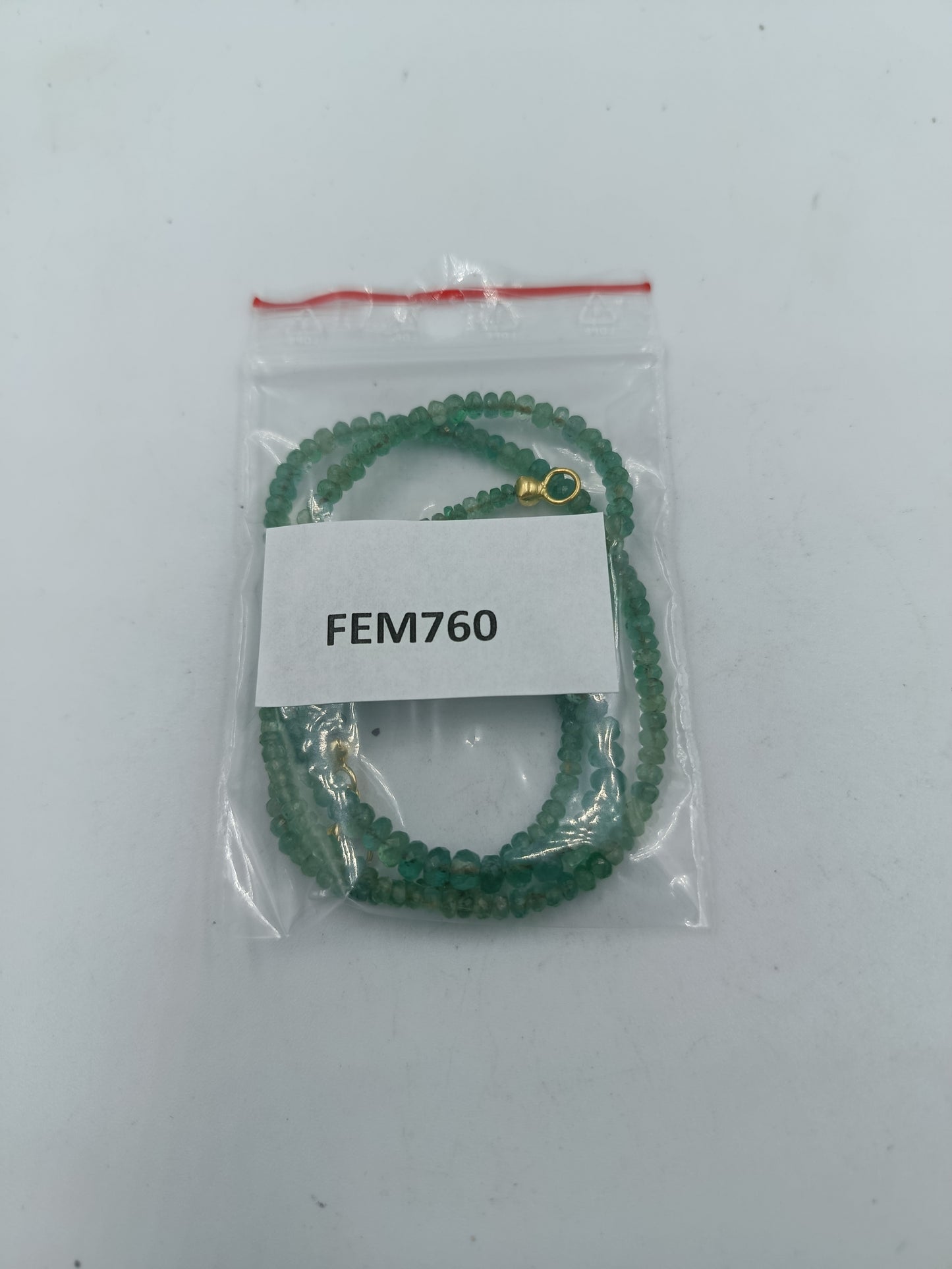 Smaragd Edelstein Kette facettiert Metallverschluss vergoldet