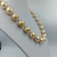 Statement Perlenkette Goldfarben Großperlen
