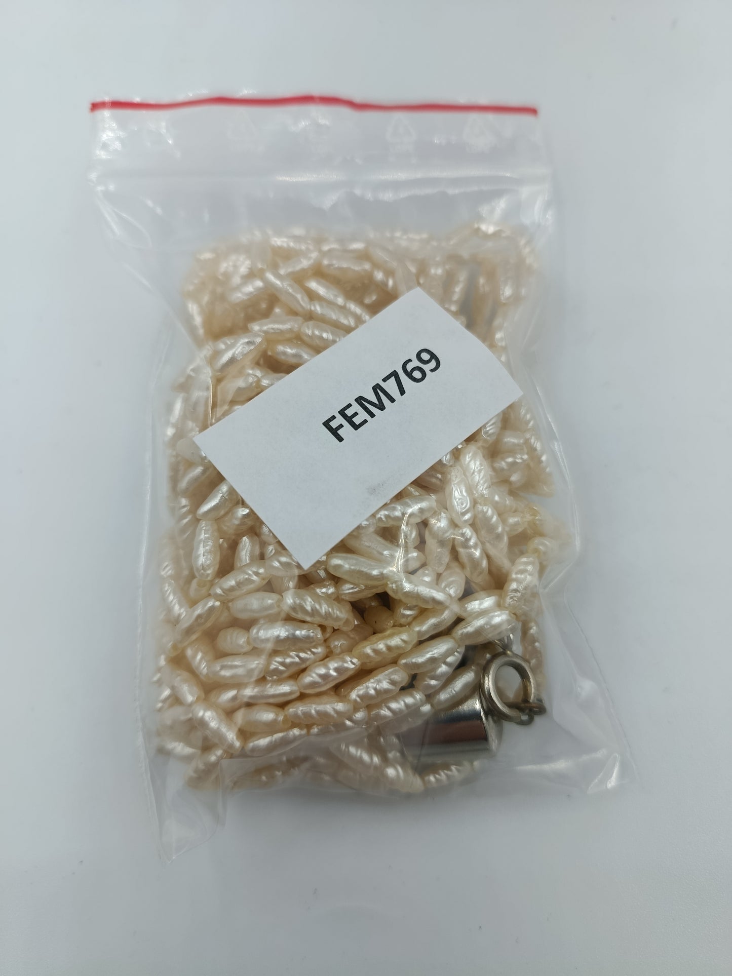 Mehrreihige Perlenkette Cremefarben Elegant