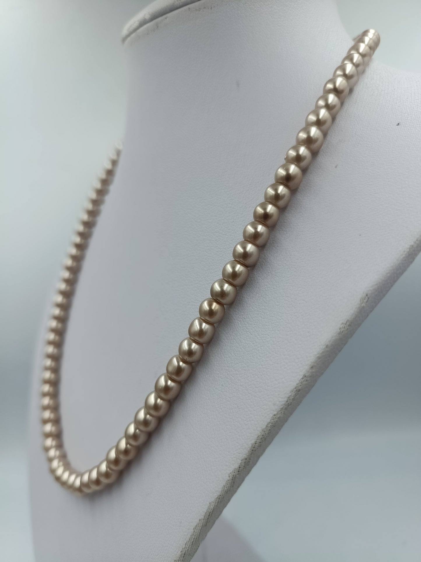 Perlenkette Roséfarben Elegant Klassisch