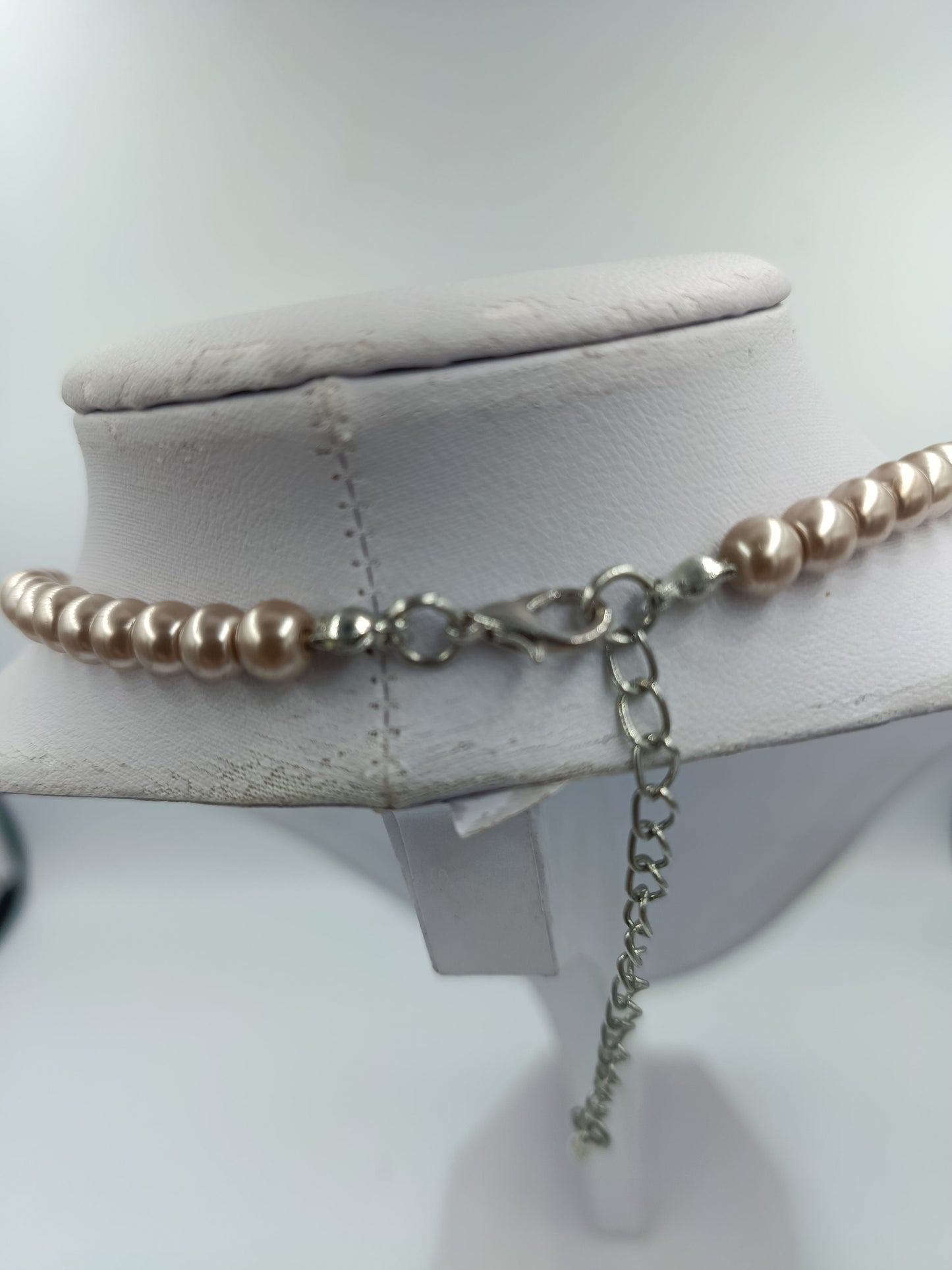 Perlenkette Roséfarben Elegant Klassisch