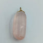 Anhänger aus Rosenquarz in sanftem Rosaton mit Goldöse