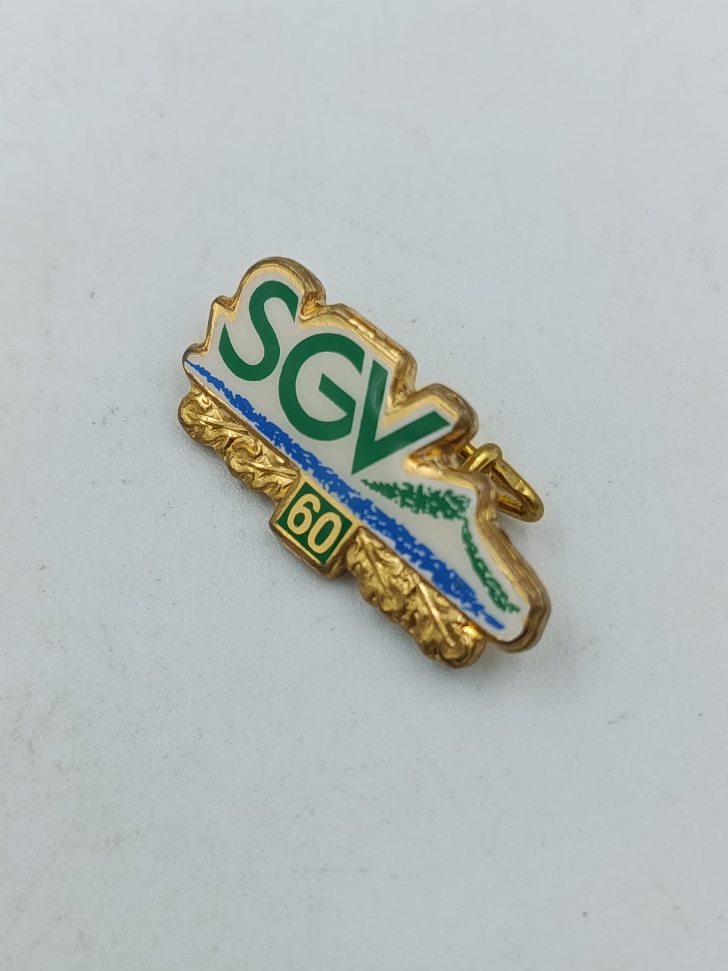 SGV Anstecknadel 60 Jahre Jubiläum goldfarben Emaille