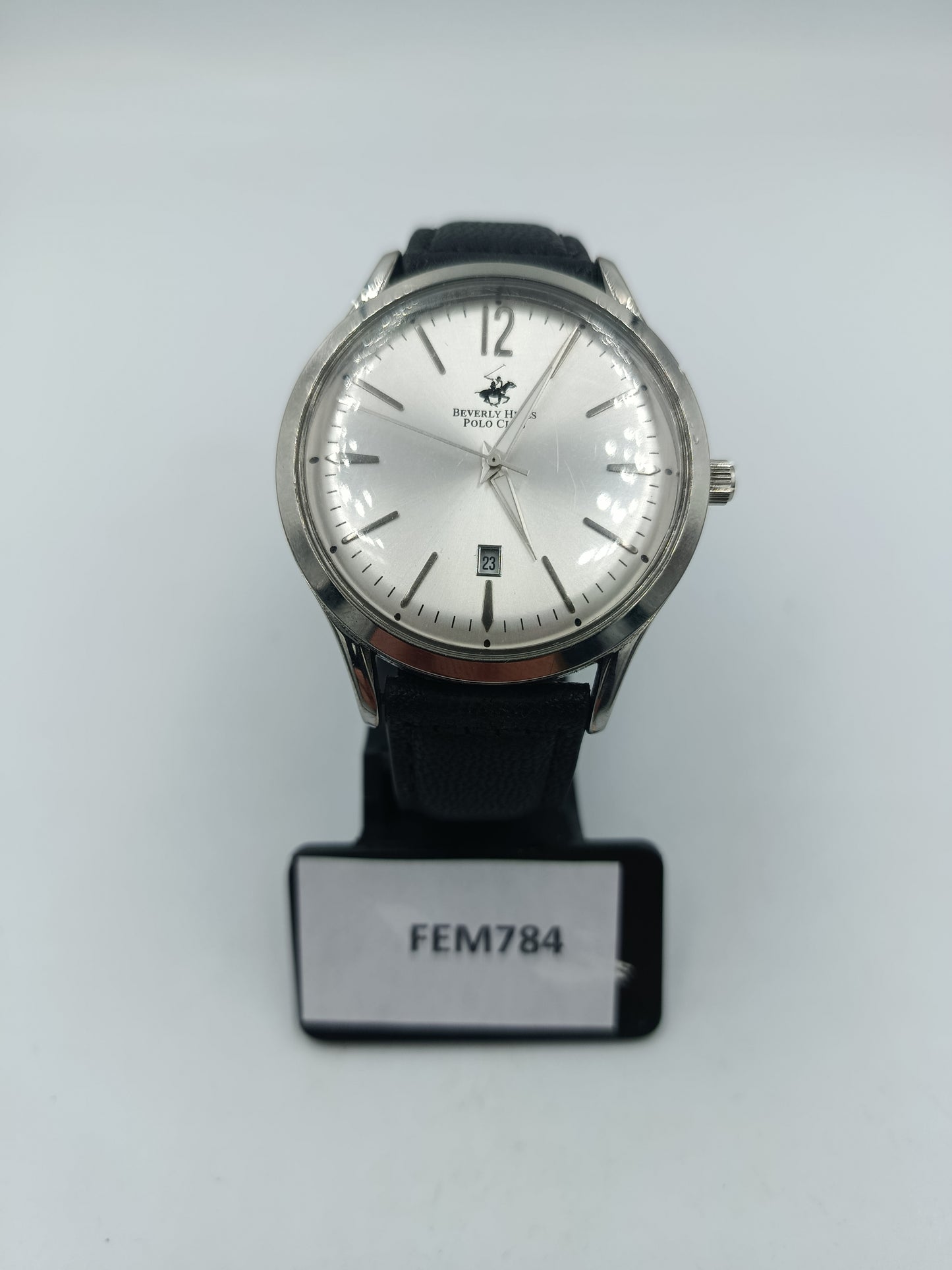 Beverly Hills Polo Club Herrenuhr silberfarben mit Datumsanzeige