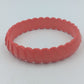 Vintage Armreif in Korallenrot strukturiertes Design