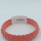 Vintage Armreif in Korallenrot strukturiertes Design