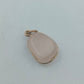 Anhänger mit Rosenquarz-Edelstein und goldfarbener Fassung