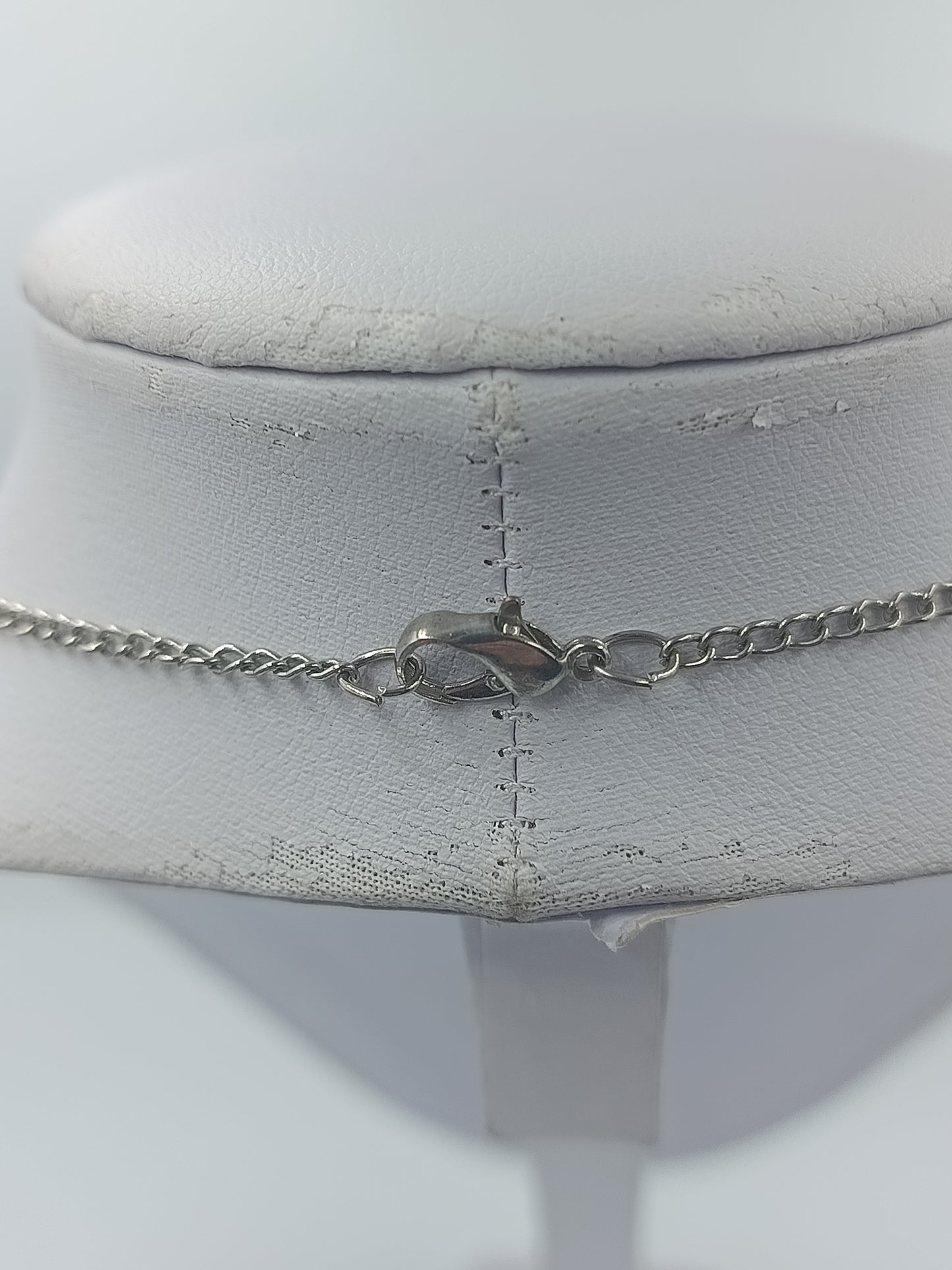 Silberfarbene Halskette mit Stern Anhänger