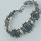 Antikes Armband Silberfarben mit blauen Steinen