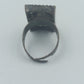 Verstellbarer Vintage Ring in Antiksilber mit Ornament und Strass