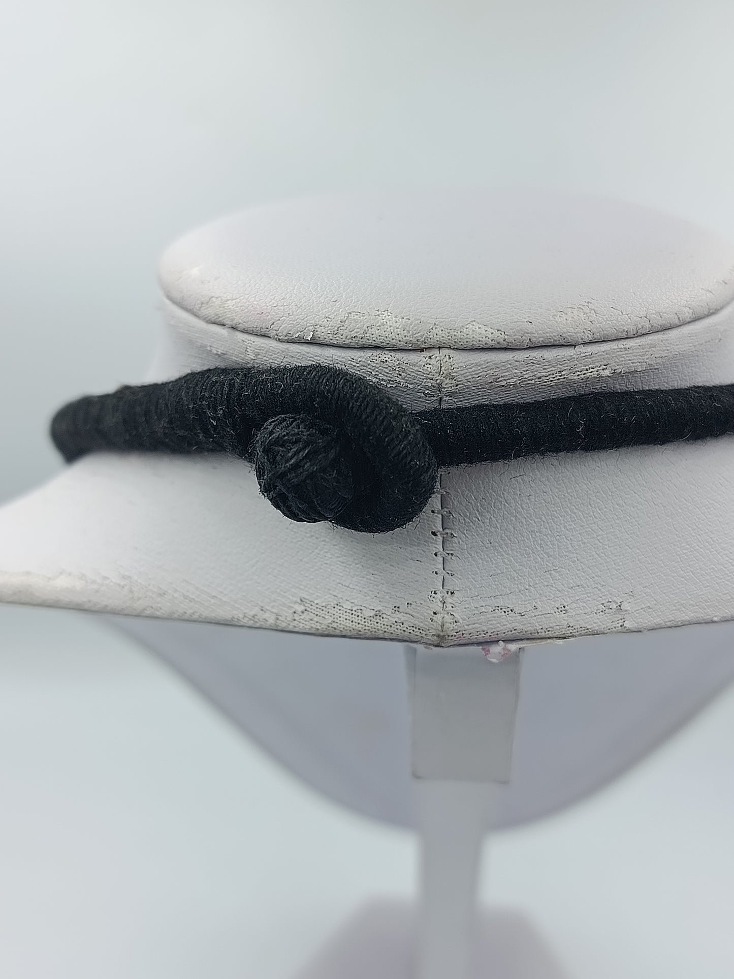 Statementkette Schwarz Silber mit großen Kugelperlen